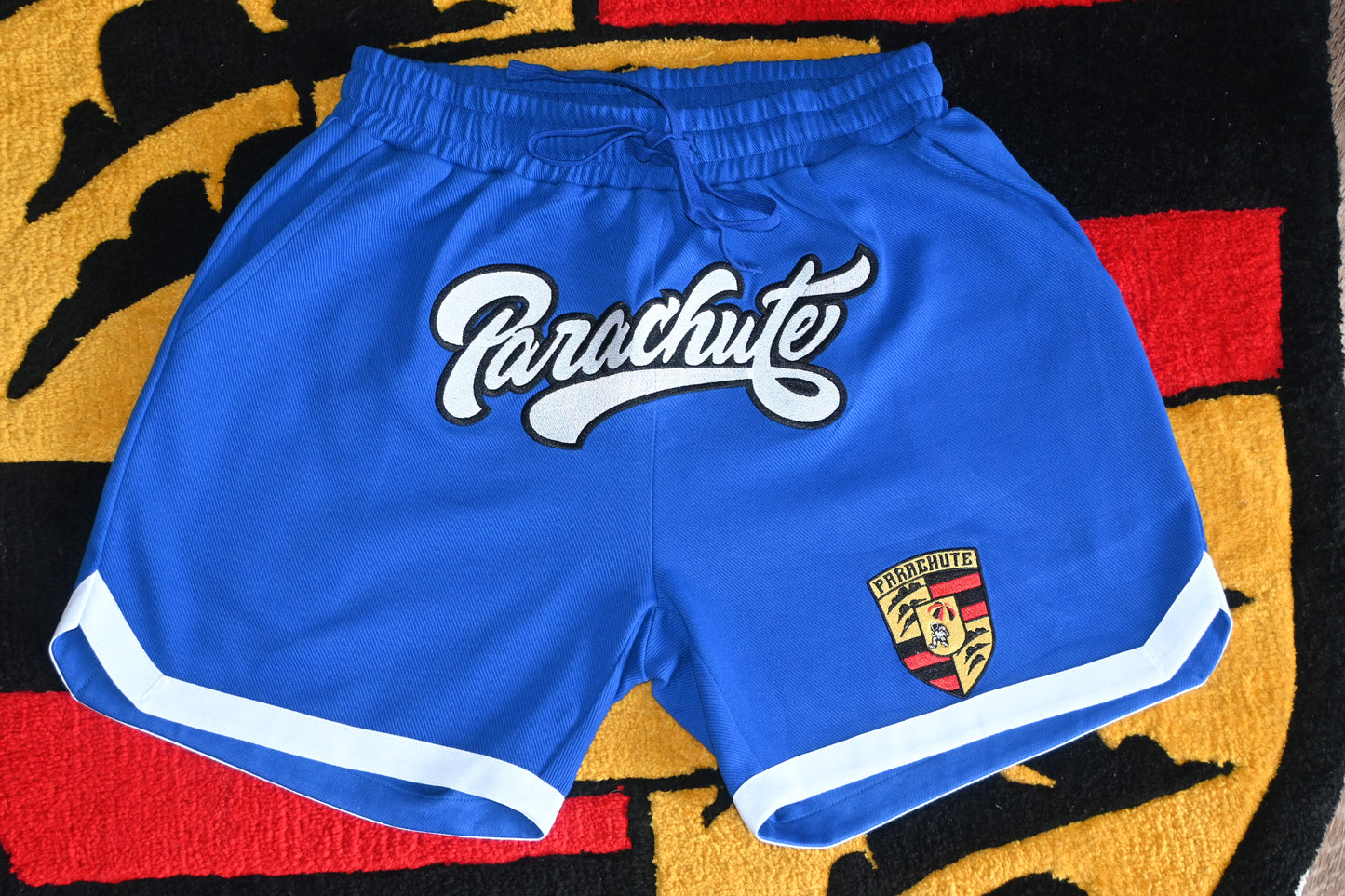 “Nip Blue”  Parachute Shorts